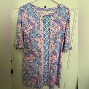 STUNNING LILLY PULITZER DRESS WITH TIE SLEEVE